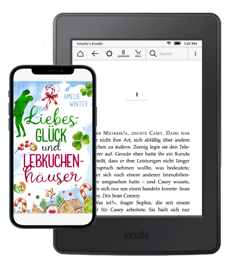 eBook Reader mit Roman Lebkuchenhäuser
